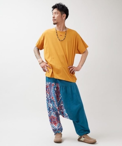 チャイハネ(チャイハネ)の「【チャイハネ】ノムドールメンズTシャツ(Tシャツ/カットソー・メンズ・ネイビー/カーキ/マスタード・M/L)」の14枚目の写真