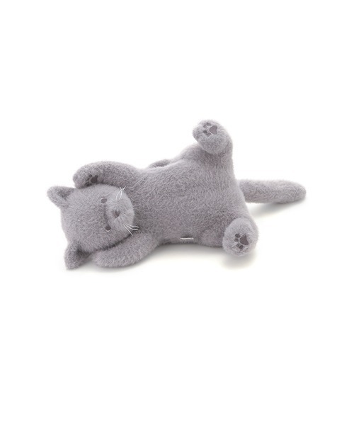 ジェラートピケ　猫　ティッシュケース　ぬいぐるみ ジェラートピケ gelato pique キャットティッシュケース （オフ