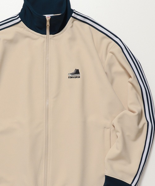コンバース　トラックジャケット　ジャージ　半袖　くすみカラー　サイドライン　XL コンバース トラックジャケット ジャージ 半袖 くすみカラー