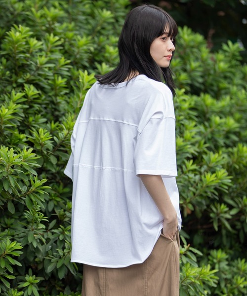 セール】【接触冷感】ラウンドヘムTシャツ（Tシャツ/カットソー