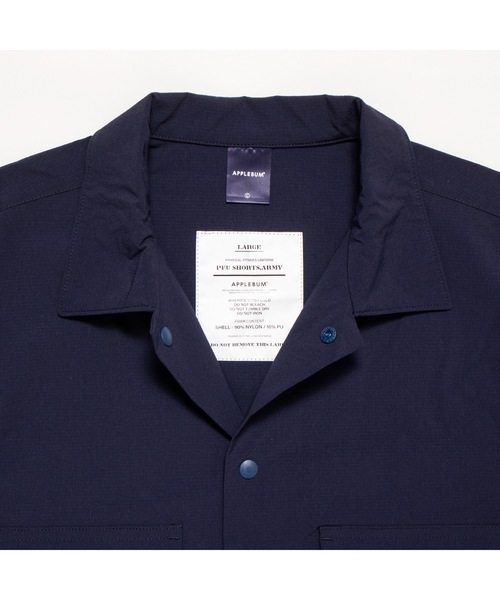 APPLEBUM（アップルバム）の「Phisical Training S/S Shirt（シャツ/ブラウス・メンズ・ネイビー/ライトグリーン/ブラック・MEDIUM/LARGE/X-LARGE）」の14枚目の写真