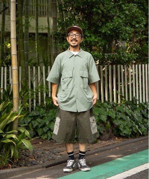 APPLEBUM（アップルバム）の「Phisical Training S/S Shirt（シャツ/ブラウス・メンズ・ネイビー/ライトグリーン/ブラック・MEDIUM/LARGE/X-LARGE）」の17枚目の写真