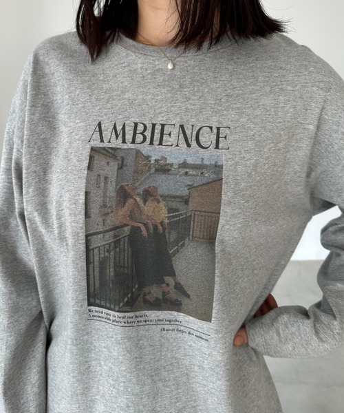 Doux archives（ドゥアルシーヴ）の「フォトプリントロンTee（Tシャツ/カットソー・レディース・オフホワイト/ホワイト/杢グレー・FREE）」の22枚目の写真