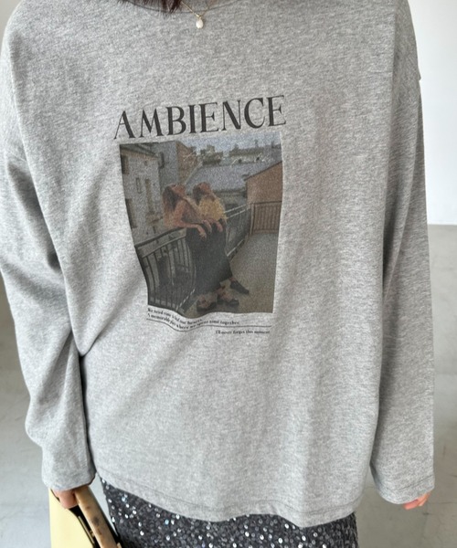 Doux archives（ドゥアルシーヴ）の「フォトプリントロンTee（Tシャツ/カットソー・レディース・オフホワイト/ホワイト/杢グレー・FREE）」の21枚目の写真