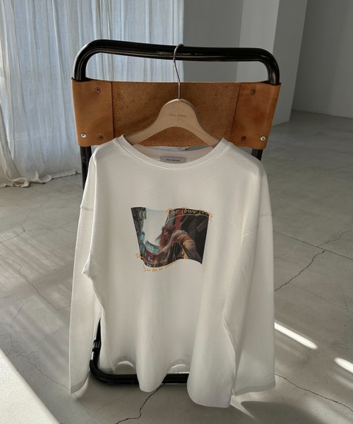 Doux archives（ドゥアルシーヴ）の「フォトプリントロンTee（Tシャツ/カットソー・レディース・オフホワイト/ホワイト/杢グレー・FREE）」の20枚目の写真