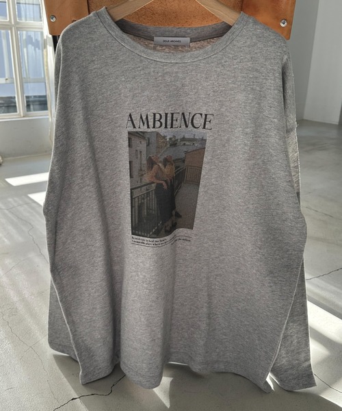 Doux archives（ドゥアルシーヴ）の「フォトプリントロンTee（Tシャツ/カットソー・レディース・オフホワイト/ホワイト/杢グレー・FREE）」の15枚目の写真