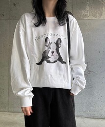 【軽量】dogプリントスウェット トレーナー