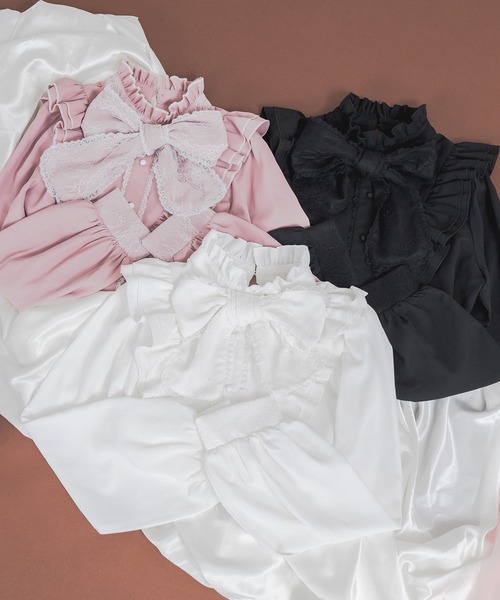 レースボウタイブラウス（シャツ/ブラウス）｜Pal elfy（パル