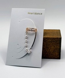 Heartdance | パールチェーン付きレースイヤーカフ(イヤーカフ)