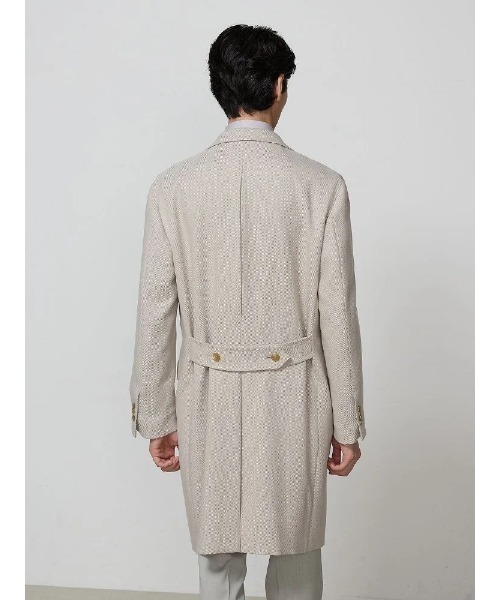 Perfect Suit FActory（パーフェクトスーツファクトリー）の「【REDA】ウールダブルチェスターコート　ベージュ（チェスターコート・メンズ・ベージュ・L/LL/M）」の14枚目の写真