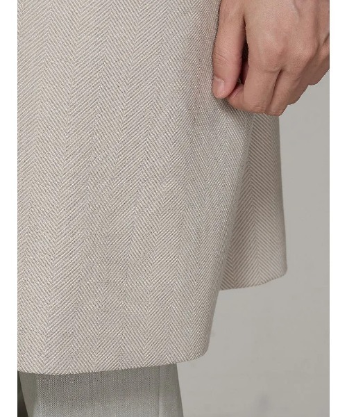 Perfect Suit FActory（パーフェクトスーツファクトリー）の「【REDA】ウールダブルチェスターコート　ベージュ（チェスターコート・メンズ・ベージュ・L/LL/M）」の9枚目の写真