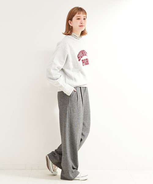 B.C STOCK(ベーセーストック)の「《追加》カットタートルプルオーバー(Tシャツ/カットソー・レディース・グレー/ホワイト/チャコールグレー・FREE)」の13枚目の写真