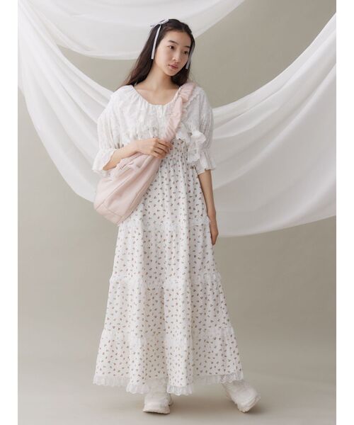 merry jenny（メリージェニー）の「ｻﾃﾝﾊｰﾌﾑｰﾝｼｮﾙﾀﾞｰbag（ショルダーバッグ・レディース・ブルー/ピンク/オフホワイト・FREE）」の13枚目の写真