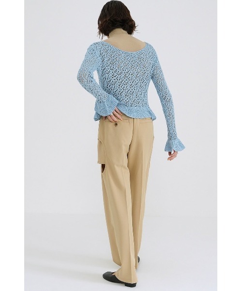 新品★CLANE 16500円LOOSE CUT PANTS ブルー　S CLANE クラネ LOOSE STRAIGHT PANTS （BLUE） : ブランド公式