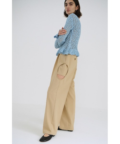 新品★CLANE 16500円LOOSE CUT PANTS ブルー　S CLANE クラネ LOOSE STRAIGHT PANTS （BLUE） : ブランド公式