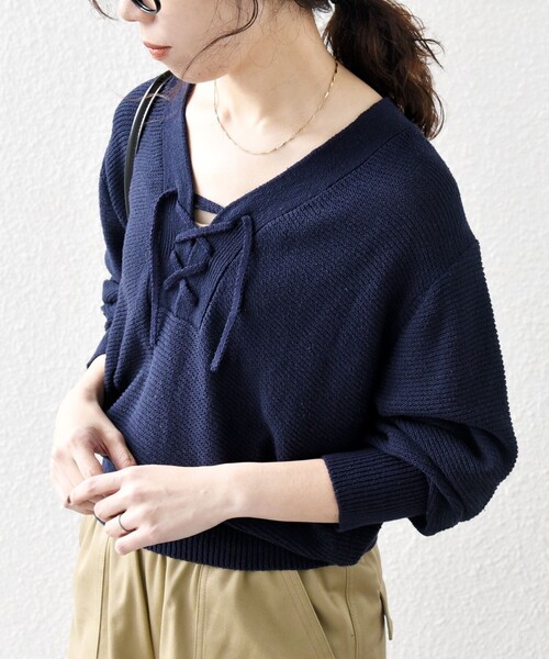 SHIPS for women / シップスウィメン SHIPS any: シルク コットン ボートネック ニット プルオーバー SHIPS any ニット セーター any: シルク コットン ボートネック