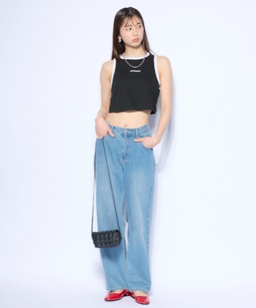 Kappa(カッパ)の「アメリカンスリーブ リブタンクトップ(タンクトップ・レディース・ホワイト/ブラック・SMALL/MEDIUM/LARGE)」の13枚目の写真