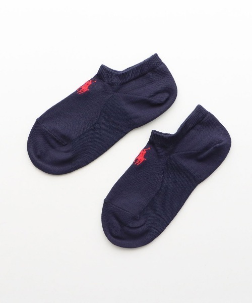 POLO RALPH LAUREN(ポロ ラルフ ローレン)の「POLO RALPH LAUREN レディース 特殊設計 ワイドヒール 足裏メッシュ スニーカーソックス 03207993(ソックス/靴下・レディース・ホワイト/ダークネイビー/ブラック/ライトグレー・22-24cm)」の4枚目の写真