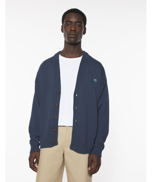 Maison Kitsune(メゾンキツネ)の「BOLD FOX HEAD PATCH COMFORT CARDIGAN(カーディガン/ボレロ・メンズ・ライトブラック/グリーン・XS/S/M/L/XL)」の6枚目の写真