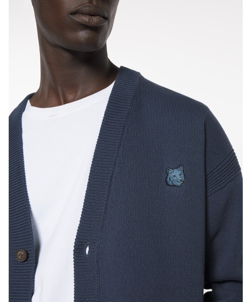 Maison Kitsune(メゾンキツネ)の「BOLD FOX HEAD PATCH COMFORT CARDIGAN(カーディガン/ボレロ・メンズ・ライトブラック/グリーン・XS/S/M/L/XL)」の7枚目の写真