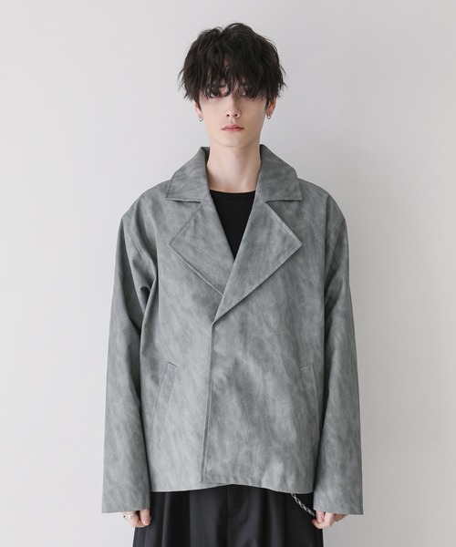 クルニ　スタンドショートブルゾン　ジャケット　ベスト　ブルーグレー 楽天市場】【SALE／52%OFF】モーターサイクルスタンドブルゾン niko