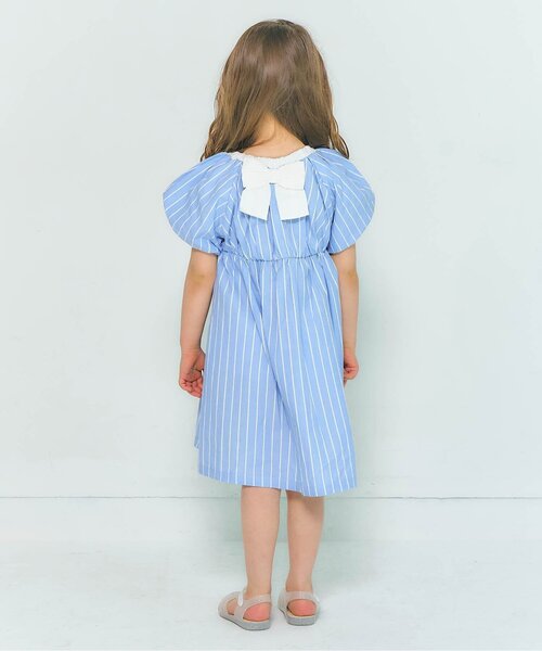 apres les cours（アプレレクール）の「【リンク/ジュニア対応】バルーンスリーブヒロインワンピース（ワンピース・キッズ・ストライプ/ドット/チェック/その他3・90/100/110/120/80/130/140）」の13枚目の写真