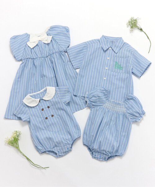 apres les cours（アプレレクール）の「【リンク/ジュニア対応】バルーンスリーブヒロインワンピース（ワンピース・キッズ・ストライプ/ドット/チェック/その他3・90/100/110/120/80/130/140）」の18枚目の写真