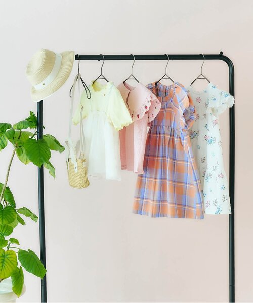 apres les cours（アプレレクール）の「【リンク/ジュニア対応】バルーンスリーブヒロインワンピース（ワンピース・キッズ・ストライプ/ドット/チェック/その他3・90/100/110/120/80/130/140）」の20枚目の写真