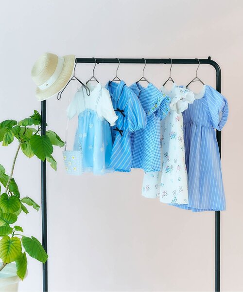 apres les cours（アプレレクール）の「【リンク/ジュニア対応】バルーンスリーブヒロインワンピース（ワンピース・キッズ・ストライプ/ドット/チェック/その他3・90/100/110/120/80/130/140）」の21枚目の写真