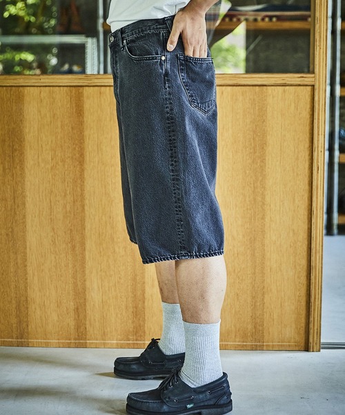 orSlow(オアスロウ)の「orSlow/オアスロウ SUPER DAD'S FIT SHORTS デニムハーフパンツ 2026年春夏(デニムパンツ・メンズ・ブラック/ブルー・4/3/2)」の11枚目の写真