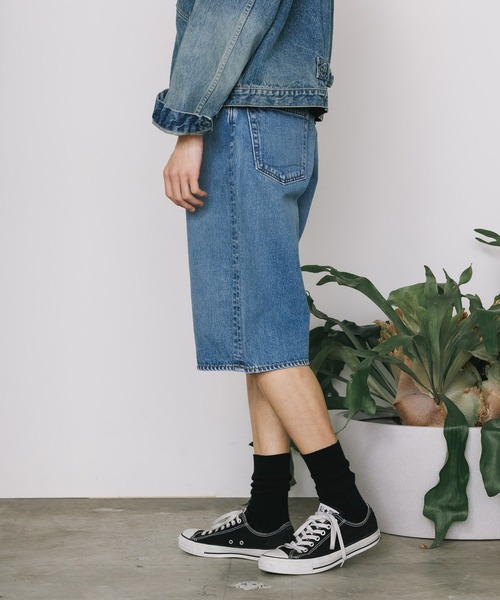 orSlow(オアスロウ)の「orSlow/オアスロウ SUPER DAD'S FIT SHORTS デニムハーフパンツ 2026年春夏(デニムパンツ・メンズ・ブラック/ブルー・4/3/2)」の3枚目の写真