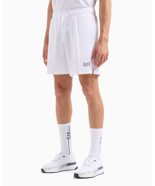 EMPORIO ARMANI EA7（エンポリオアルマーニイーエーセブン）の「【エンポリオ アルマーニ EA7】Tennis Pro ショートパンツ VENTUS7テクニカルファブリック（その他パンツ・メンズ・ホワイト/ラベンダー/ブラック・LARGE/MEDIUM/SMALL/X-SMALL/XX-LARGE）」の2枚目の写真