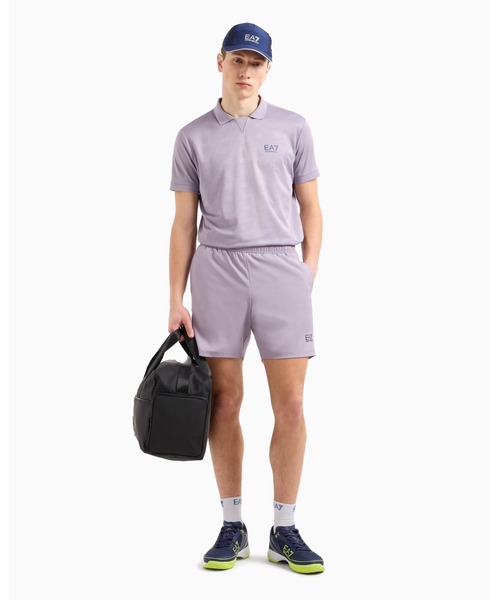EMPORIO ARMANI EA7（エンポリオアルマーニイーエーセブン）の「【エンポリオ アルマーニ EA7】Tennis Pro ショートパンツ VENTUS7テクニカルファブリック（その他パンツ・メンズ・ホワイト/ラベンダー/ブラック・LARGE/MEDIUM/SMALL/X-SMALL/XX-LARGE）」の6枚目の写真