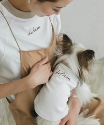 LiFam（リファム）の「LifamロゴプリントTEE（セット）（ペットウェア）」