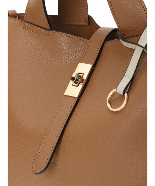 Te chichi(テチチ)の「ベルト2WAYミニハンドバッグ(ハンドバッグ・レディース・オフホワイト/グレー/ブラウン・F)」の16枚目の写真