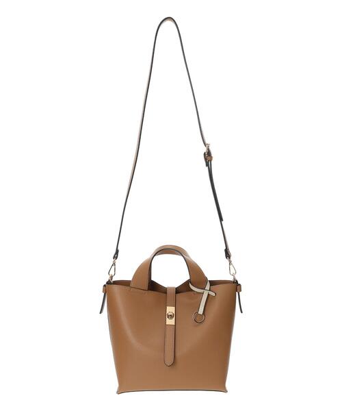 Te chichi(テチチ)の「ベルト2WAYミニハンドバッグ(ハンドバッグ・レディース・オフホワイト/グレー/ブラウン・F)」の6枚目の写真