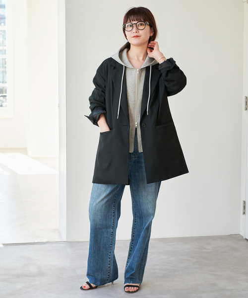 Spick & Span（スピックアンドスパン）の「TRロングジャケット（その他アウター・レディース・その他1/ブラック・36/38）」の3枚目の写真