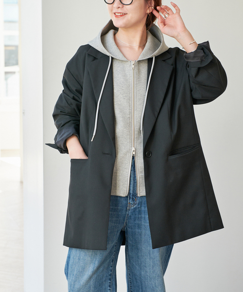 Spick & Span（スピックアンドスパン）の「TRロングジャケット（その他アウター・レディース・その他1/ブラック・36/38）」の5枚目の写真