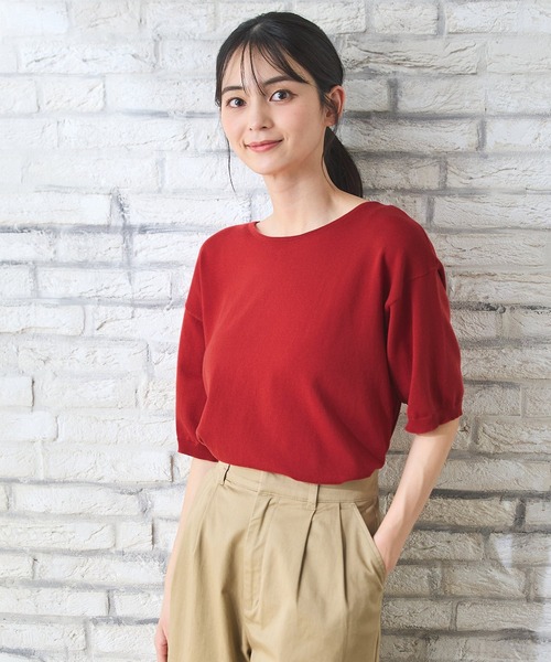 土日限定価格！【23区Lサイズ】今季物！！涼しい〜！2wayニット♪ セール】 【新色追加】シャイニーシアー ニット （ニット