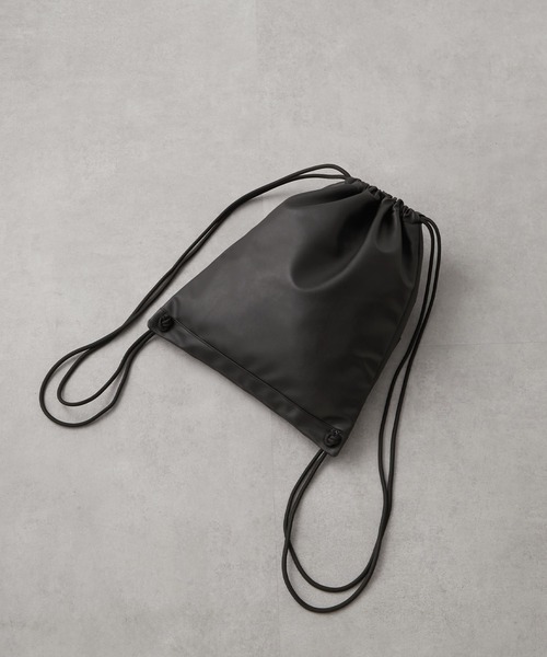 ジップダブルアウトポケットナップサック（バックパック/リュック