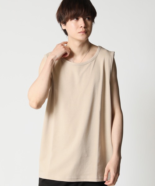 夏服ドライコットン速乾USAコットンリラックスフィットタンクトップノースリーブNEOSARTIC