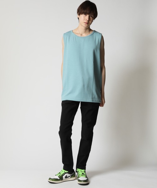 夏服ドライコットン速乾USAコットンリラックスフィットタンクトップノースリーブNEOSARTIC