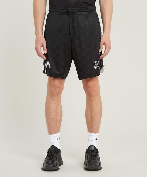 G-STAR（ジースター）の「FOOTBALL SHORT/フットボールジャージーショートパンツ/ユニセックス（その他パンツ・メンズ・ダークブラック・MEDIUM/SMALL/X-LARGE/X-SMALL/LARGE）」の3枚目の写真