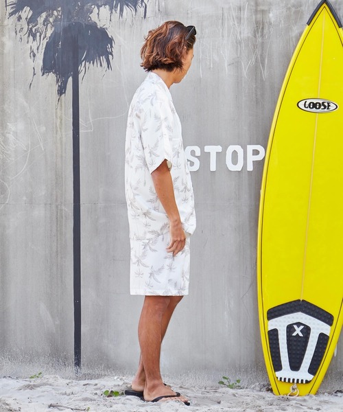 Kahiko(カヒコ)の「【Kahiko】SURF&Palms カリッサMEN'Sシャツ(シャツ/ブラウス・メンズ・ブラック/ホワイト/ブルー・FREE)」の7枚目の写真