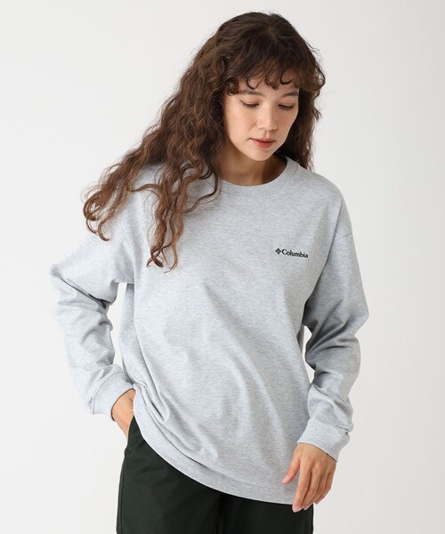 tシャツ Columbia／ロマビスタ グラフィック ロングスリーブ Tシャツ／コロンビア／吸湿・速乾／UVカット／長袖Tシャツ／バックプリント／リラ Columbia／ロマビスタ グラフィック ロングスリーブ Tシャツ