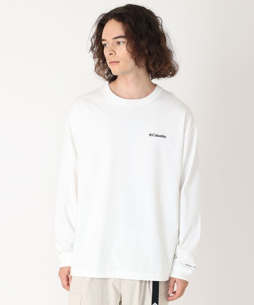 tシャツ Columbia／ロマビスタ グラフィック ロングスリーブ Tシャツ／コロンビア／吸湿・速乾／UVカット／長袖Tシャツ／バックプリント／リラ Columbia／ロマビスタ グラフィック ロングスリーブ Tシャツ