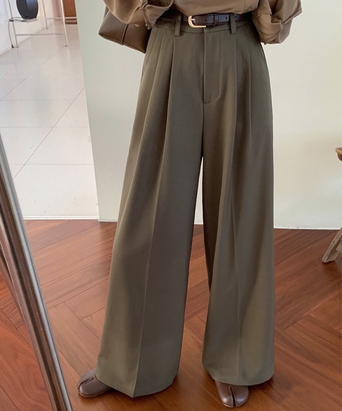 DAY CLOSET（デイ クローゼット）の「レディース マニッシュオックスハイウエストスラックス（スラックス・レディース・ブラック/アッシュブラウン/グレー/グレー系その他/サンドグレー・S/L/M/XL）」の5枚目の写真