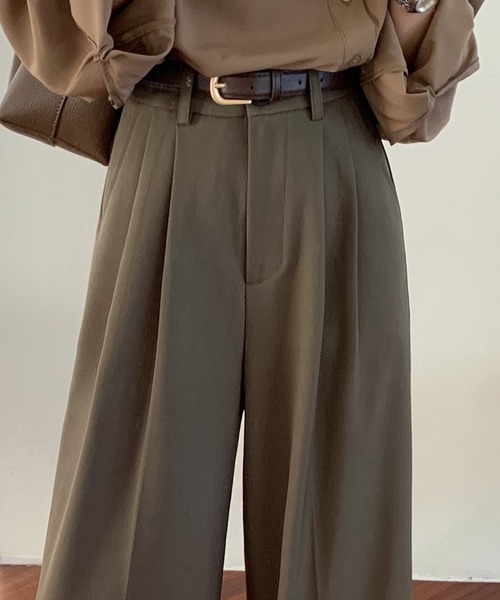 DAY CLOSET（デイ クローゼット）の「レディース マニッシュオックスハイウエストスラックス（スラックス・レディース・ブラック/アッシュブラウン/グレー/グレー系その他/サンドグレー・S/L/M/XL）」の18枚目の写真