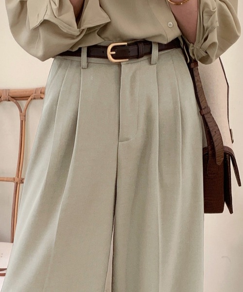 DAY CLOSET（デイ クローゼット）の「レディース マニッシュオックスハイウエストスラックス（スラックス・レディース・ブラック/アッシュブラウン/グレー/グレー系その他/サンドグレー・S/L/M/XL）」の19枚目の写真