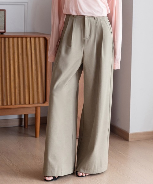 DAY CLOSET（デイ クローゼット）の「レディース マニッシュオックスハイウエストスラックス（スラックス・レディース・ブラック/アッシュブラウン/グレー/グレー系その他/サンドグレー・S/L/M/XL）」の21枚目の写真